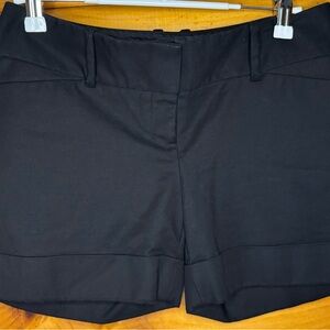 The Limited Drew Fit Black Cuffed Tailored Jean Shorts